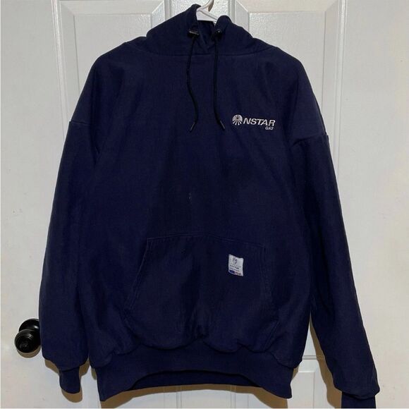 Other - Tyndale Double-Layer Heavyweight Navy Blue Sweatshirt Logo Size L Made in USA